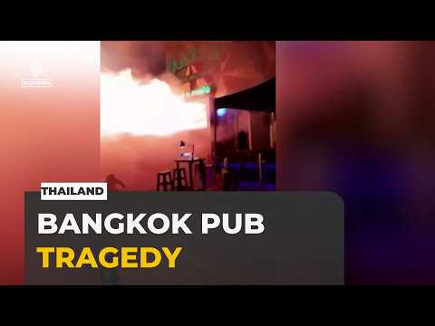 At least 27 people died and 63 were injured in a deadly fire at a Bangkok pub.