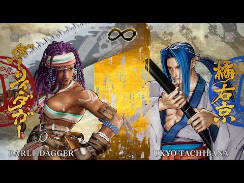 Samurai Shodown Gameplay: Darli Dagger vs Ukyo Tachibana