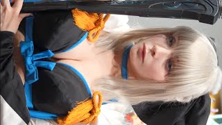 【4K】AJ2024 FateGrandOrder Official Cosplayers ⑫ モルガン くろは さん バーヴァンシー ふつれ さん アニメジャパン2024