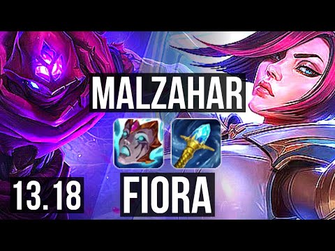 MALZ vs FIORA (TOP) | 1.6M mastery, 5/2/10, 300+ games | NA Master | 13.18