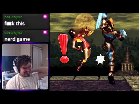 I made him Rage Quit TWICE on Killer Instinct SNES! 😎🤣