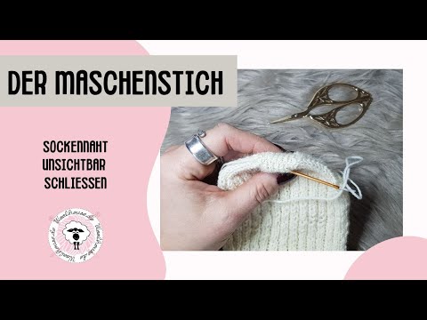 Closing socks / invisible seam / slip stitch