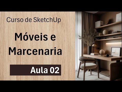 Curso de SketchUp Móveis e Marcenaria Aula 02/40 Interface e Ferramentas - Autocriativo