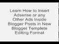 How To Insert Adsense Code Inside Blogger Posts ...