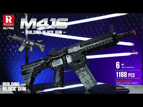 Reobrix 77004 M416 Machine Gun - Maschinengewehr M416  Weapons Collection Waffenkollektion