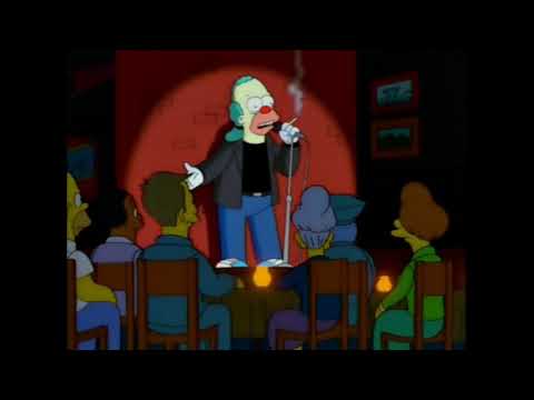 The Simpsons - Krusty does stand up at Moe's Brew Ha Ha