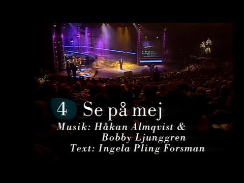 Jan Johansen - Se på mig. Svenska Melodifestivalen 1995