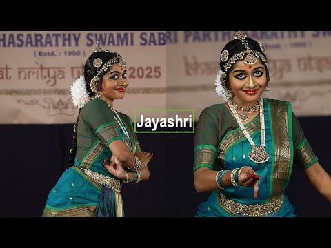 Jayashri A. G. Solo 2025 - Excerpts - Sridevi Nrithyalaya - Bharathanatyam Dance