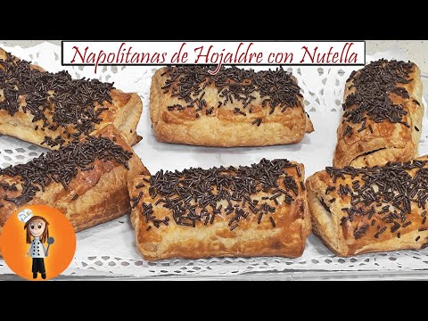 Napolitanas con Hojaldre y Nutella | Receta de Cocina en Familia
