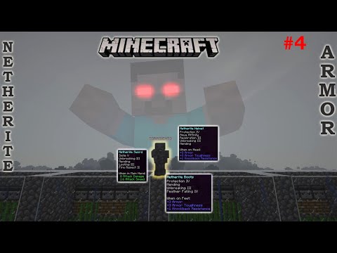 BECOMING OVERPOWERED IN MINECRAFT WITH NETHERITE ARMOR