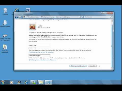 comment installer un mot de passe sur l'ordinateur