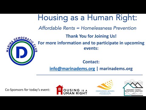 Marina Dems Aug 18 2022 Housing as A Human RIght   SD 480p