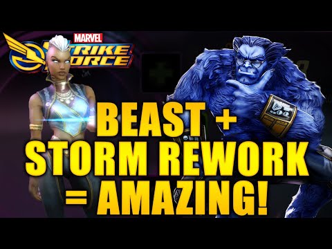 Beast + Storm REWORK = Amazing - MARVEL Strike Force - MSF
