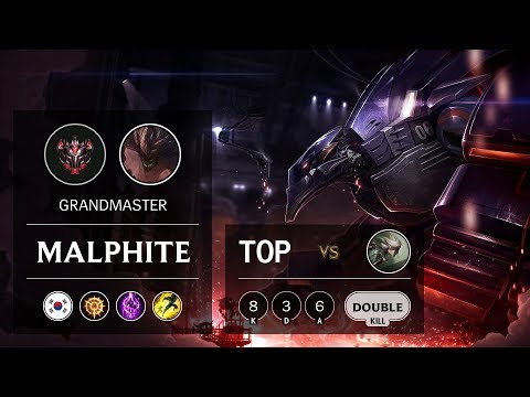 Malphite Top vs Camille - KR Grandmaster Patch 9.16
