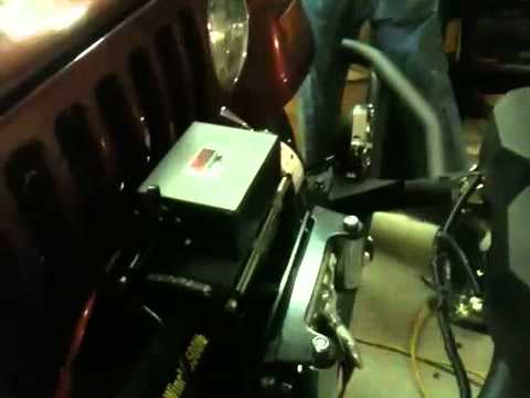 Smittybilt raised winch plate install