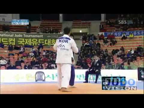 JUDO 2010 World Cup: Ki-Chun Wang 왕기춘 (KOR) - Won-Jung Kim (KOR)