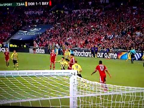 ROBERT LEWANDOWSKI GOAL DISALLOWED (CL FINAL 2013) [Borussia Dortmund vs. Bayern Munich]