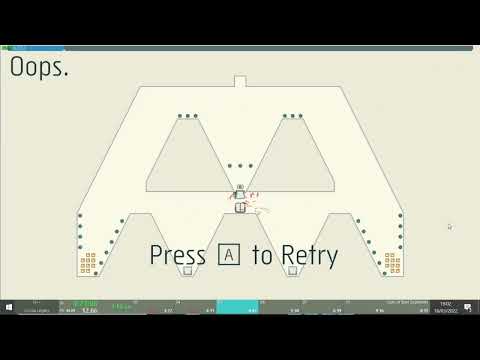 N++ Coop legacy B row speedrun with Kostucha in 9:07 [WR]