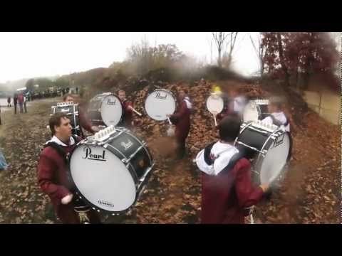 UMass Drumline 2012: Bass Drums Warm-Up - MICCA Finals (3)