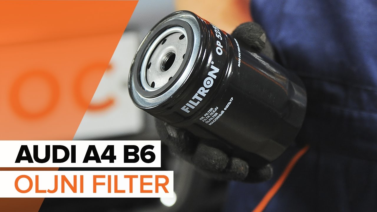Kako zamenjati avtodel motorna olja in filter na avtu Audi A4 B6 – vodnik menjave