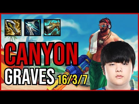 CANYON - GRAVES vs. JUNJIA - TALIYAH Jungle | KR CHALLENGER | PATCH 10.25