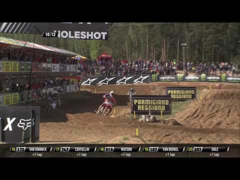 MXGP of Latvia Thomas Kjer Olsen passes Jorge Prado #Motocross