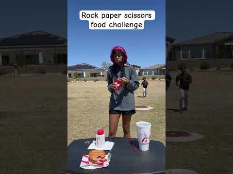 ROCK PAPER SCISSORS FOOD CHALLENGE #shorts