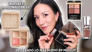 PROBANDO lo mas NUEVO en MAKEUP 😍| Hourglass Ambient Lighting Edit Quad|YSL Lip Oils|YSL Eyeshadows.