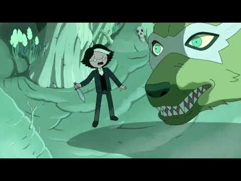 Adventure Time: Fionna And Cake Finn and Simon fight An evil bear scene