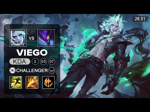 Viego vs Kha'Zix Jungle - KR Challenger - Patch 26.01 Season 16