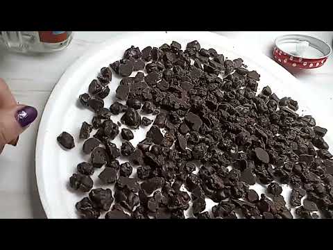 Pasas de uva bañadas en chocolate.#shorts