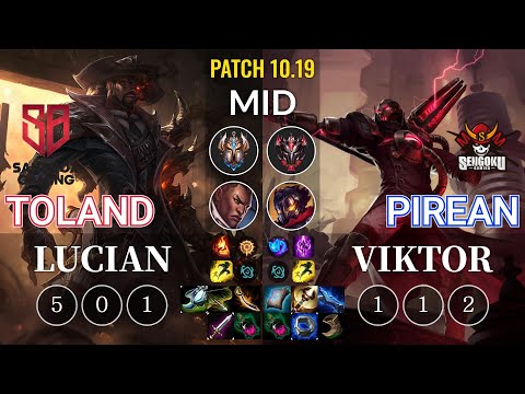 SB TolanD Lucian vs SG Pirean Viktor Mid - KR Patch 10.19
