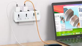 MX 3 Pin 6 Outlets Universal Adaptor Review, Ultimate Convenience with Individual Switches and USB C