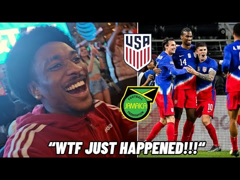 THE MOMENT USA GOT SAVED BY A DRAMATIC 90TH MINUTE EQUALIZER VS JAMAICA 😭 (Semi-Finals)