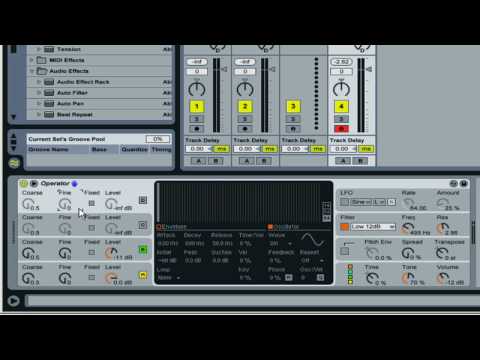 Basic Synthesis in Ableton Operator: oscillators