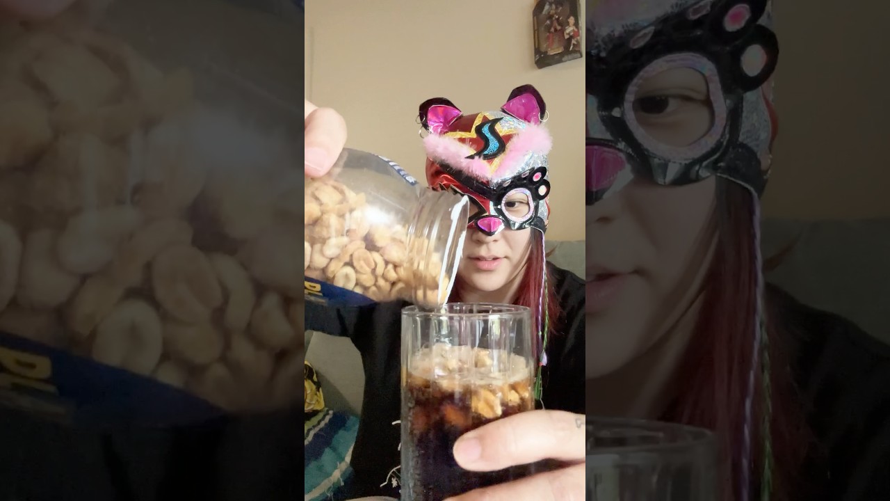 Wrestler trying Coke & Peanut!!