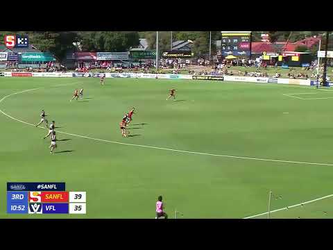 AAMI State Game - West End State Team's Jackson Callow keeps it in & goals