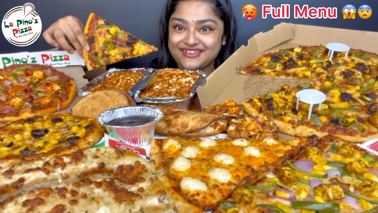 LA PINO’Z PIZZA FULL MENU‼️ CHEESE PIZZA, JAMAICAN LARGE PIZZA, GARLIC BREAD, CORN MUSHROOM PIZZA 