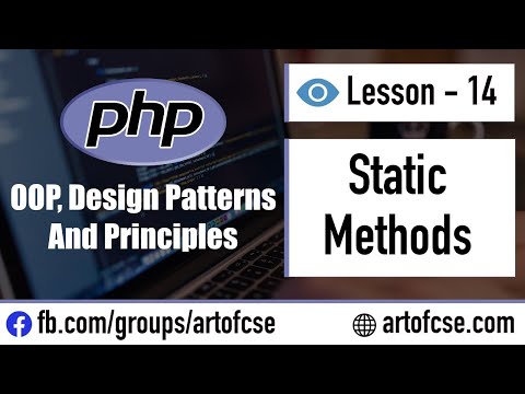Object Oriented Php Bangla Tutorial 14 Static Methods