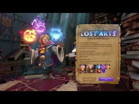 Dota 2 Acolyte of the Lost Arts Young Invoker Hero Persona intro