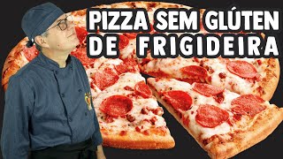 Pizza sem glúten de frigideira