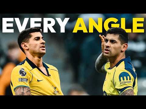 Every angle of Cuti Romero's BRILLIANT overhead kick!