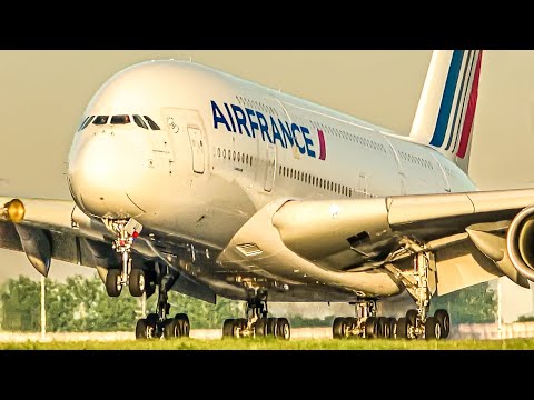 ✈️120 AIRCRAFT TAKEOFFS and LANDINGS in 1 HOUR 🇫🇷 PARIS Charles de Gaulle Airport Plane Spotting CDG