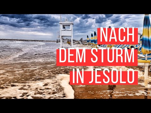 Nach dem Sturm in Jesolo