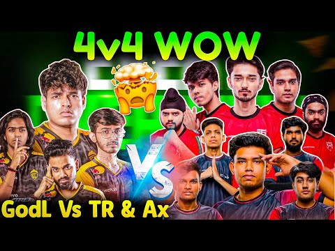GodLike vs TR & Team Aryan🥶 4v4 WOW Mode🚨 Spower On Jonny Lambo Drive🐐 GodL International Coach😲