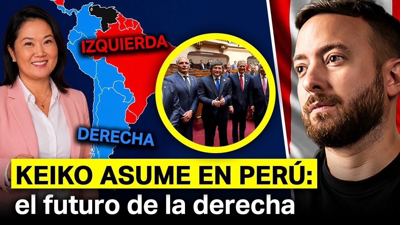💥 Agustín Laje en la toma de mando de Keiko Fujimori: “La derecha avanza en América Latina”