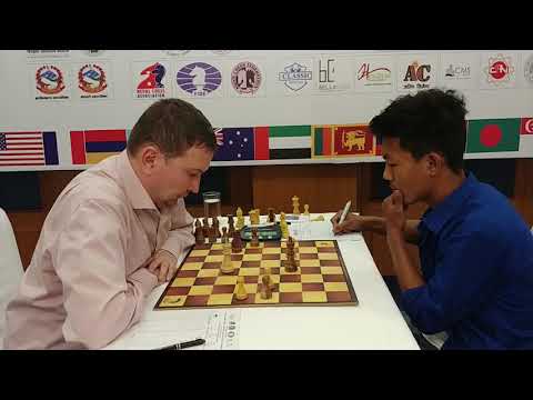 Final moments between GM Sergey Volkov and Rahul Gurung | Kathmandu Open Round 2