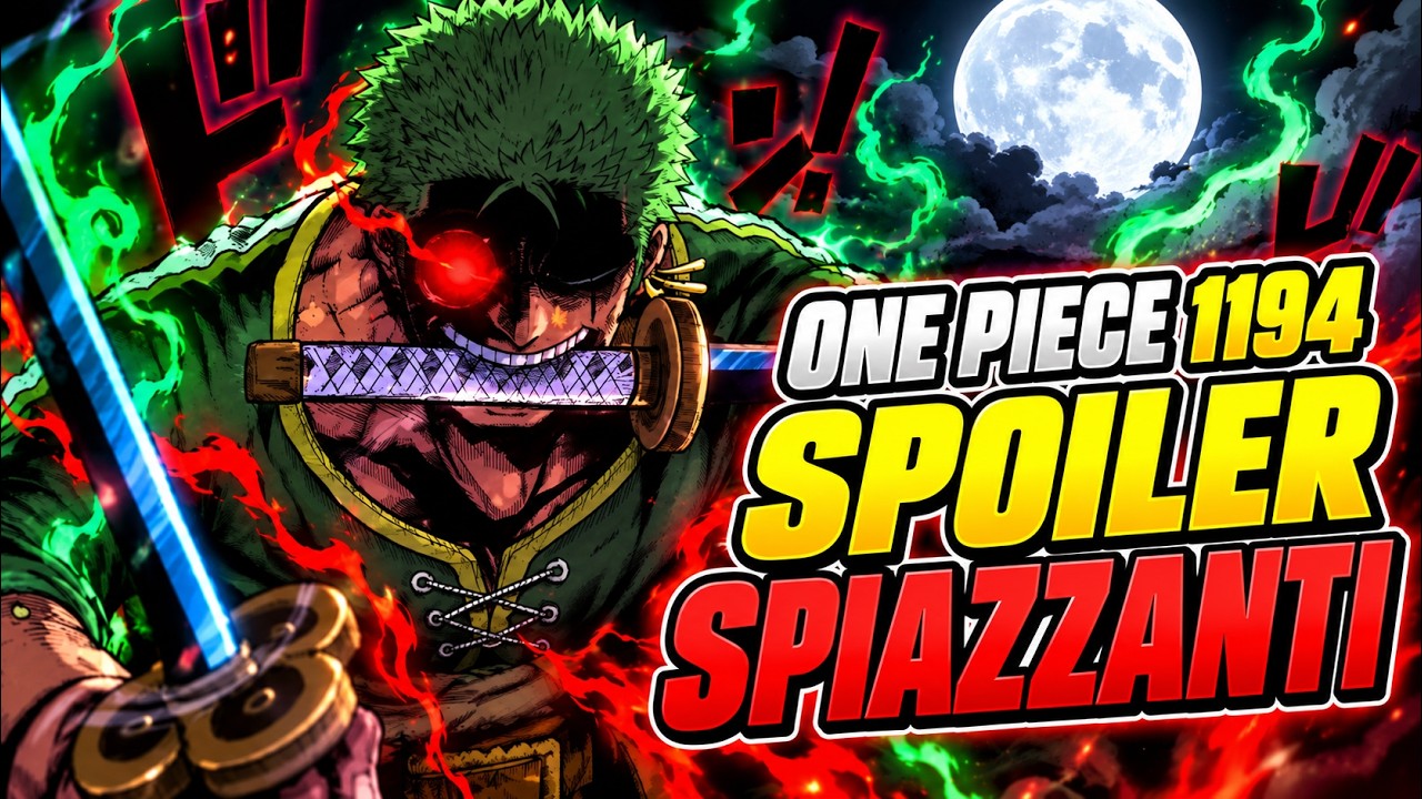 ONE PIECE 1194 SPOILER  (tra 6 capitoli finisce tutto😢)