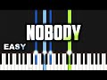 Deborah Lukalu Nobody Ft Benjamin Dube EASY PIANO TUTORIAL BY Extreme Midi