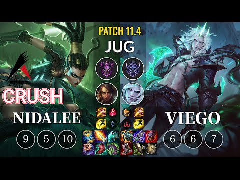 ASP Crush Nidalee vs Viego Jungle - KR Patch 11.4